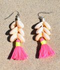 Oorbellen - Happy Shells - Pink - Sand in my Shoes