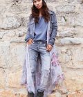 Jeans Trousers High Waist Isla Ibiza - Grey