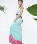 Dress Long Gypsy - Turquoise, Bali Sensasi - Image 2