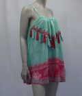 Dress Pompons - Print Turquoise, Bali Sensasi - Afbeelding 3