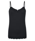 Laced Short Basic Singlet – Black 8122618 Isla Ibiza Bonita - Imagen 2
