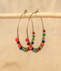 Oorbellen Beads Multi