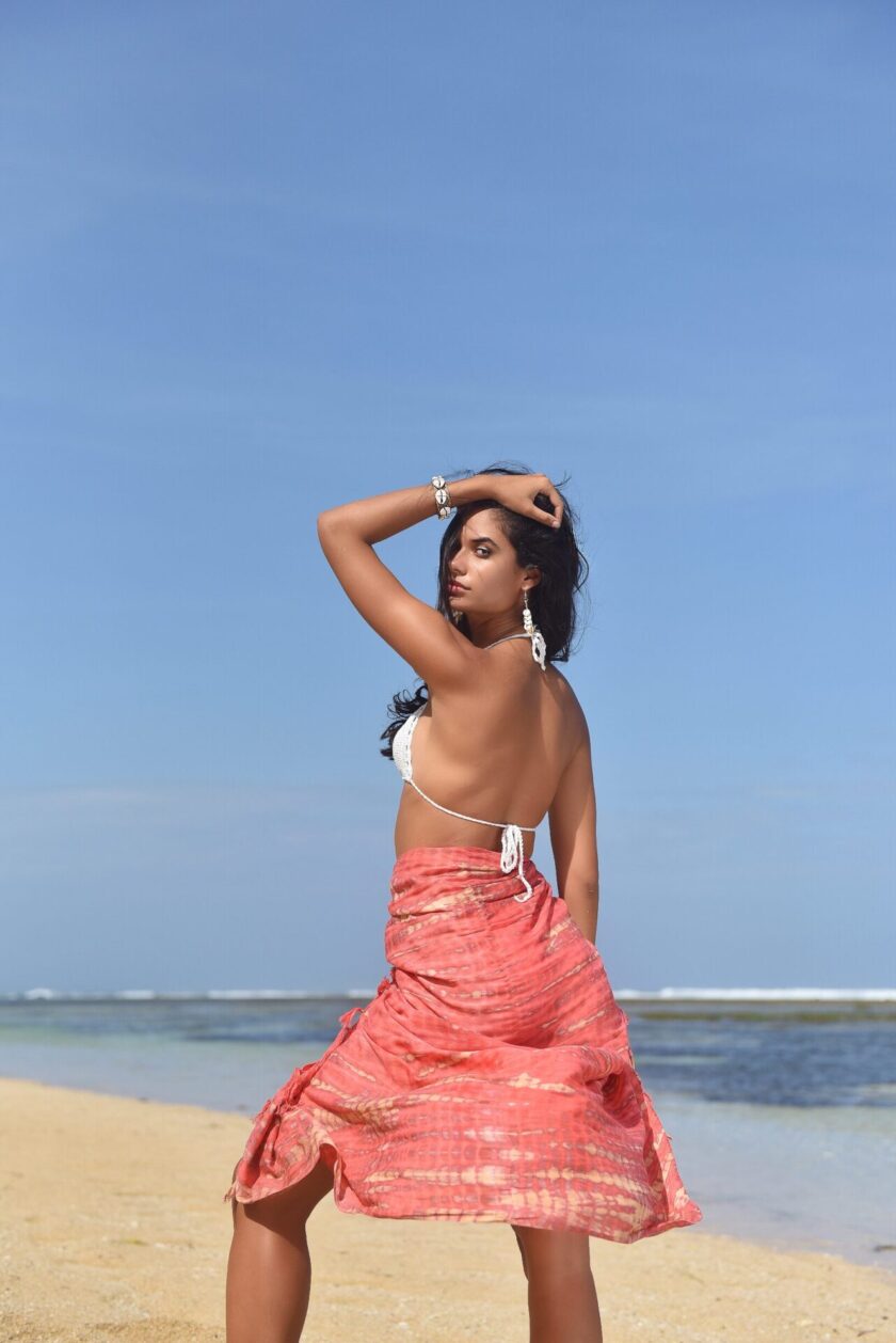 Sarong Moonstone Hot Coral - Afbeelding 2