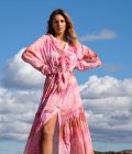 Long Dress Tie-dye fantasy mix Pink 8122712
