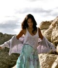 Short Knitted Singlet Hearts, Lila - Isla ibiza Bonita – Bild 3