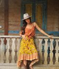 Skirt Rosalie,Sunflower Hot lava