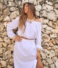 Top CLHOE kort - Ivory, Hot Lava - Afbeelding 5