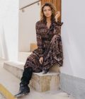 Jurk Autumn Tribes Bruin - Image 7