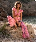 Flair Pants Tie Dye Flower 8123212 – Pink, Isla Ibiza Bonita – Bild 4
