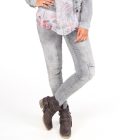Jeans Trousers High Waist Isla Ibiza - Grey - Image 3