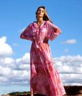 Long Dress Tie-dye fantasy mix Pink 8122712 - Afbeelding 5