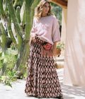 Maxi Skirt Color of Paradise, Brown - Isla Ibiza Bonita - Afbeelding 3