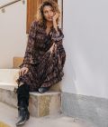 Jurk Autumn Tribes Bruin - Image 5