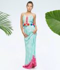 Dress Long Gypsy - Turquoise, Bali Sensasi - Image 4