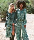 Wide Pants Choctaw Tribes, Green -  Isla ibiza Bonita - Afbeelding 4