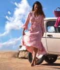 Long dress Ikan print - colors of Sunrise 8122710 Isla Ibiza Bonita - Afbeelding 4