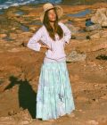 Long skirt tie-dye fantasy mix turquoise 8122805 Isla Ibiza bonita – Image 5