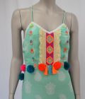 Dress Long Gypsy - Turquoise, Bali Sensasi - Image 5