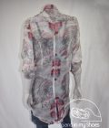 Blouse Long Roses Isla Ibiza - Grey - Imagen 5