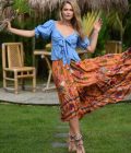 Skirt Rosalie - Sardegna, Hot Lava - Afbeelding 6