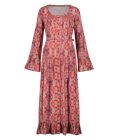 Maxi Dress Happy Feathers, Red/Pink - Isla Ibiza Bonita - Imagen 3