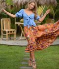 Skirt Rosalie - Sardegna, Hot Lava - Afbeelding 7