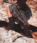 Fringe tall dark brown- Cha label - Afbeelding 4