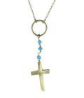 Ketting Kruis Isla Ibiza - Turquoise - Afbeelding 3