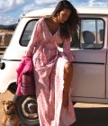 Long dress Ikan print - colors of Sunrise 8122710 Isla Ibiza Bonita - Afbeelding 5