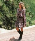 Short Dress Carousel by Night, Black - Isla Ibiza Bonita - Afbeelding 4