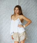 Jill Top, white/Sand - Hot Lava - Afbeelding 5