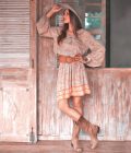 Dress Ginger, Wild rose - Hot Lava - Image 4