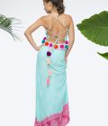 Dress Long Gypsy - Turquoise, Bali Sensasi - Image 3