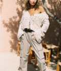 Knitted Fringed Cardigan Besso Cream 8222302 Isla Ibiza Bonita - Afbeelding 7