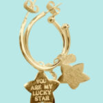 Earring Bonita Lucky Star Gold, Joy Jewellery Bali - Afbeelding 2