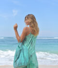 Dress Anna Short, Emerald - Hot Lava - Afbeelding 4
