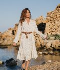 Long Dress Golden Eye – Cream - Imagen 4