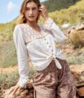 Embroderie Blouse Ikat – Cream