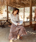 Ruffled T-Shirt Fiesta – Cream - Imagen 6