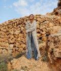 Long Knitted Openwork Cardigan Olivera – Khaki – Bild 8
