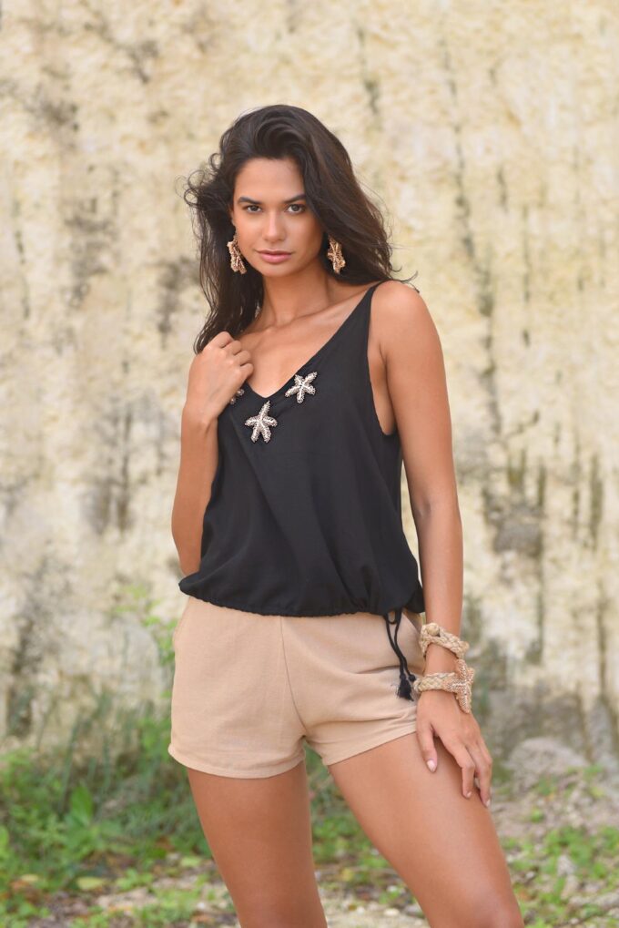 5. W25471bl br Top Starfish Black Bronze and K25122ca Short Alex Camel