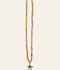 Necklace Bon Bini Multi, Orange, Yellow, Pink - Hot Lava