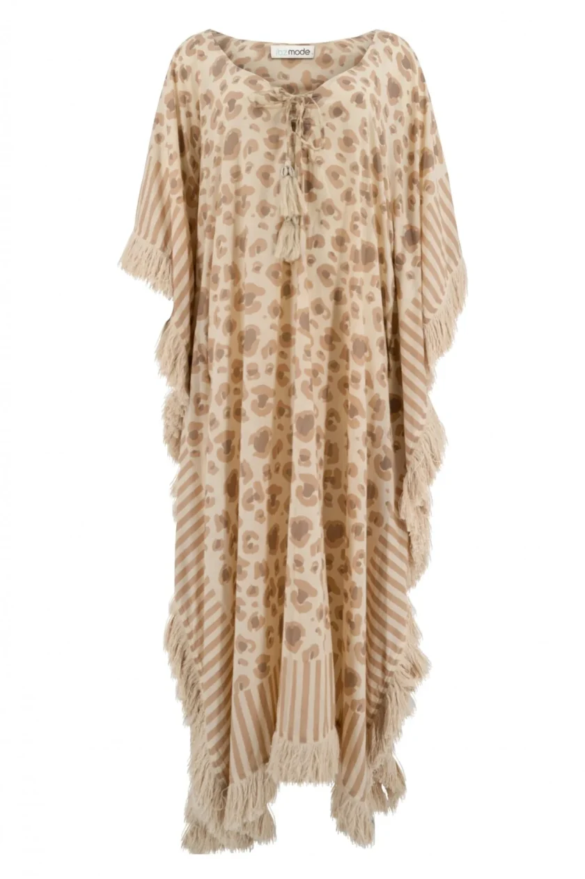 Long Kaftan Impresion Leopard - IBZ Mode - Afbeelding 2