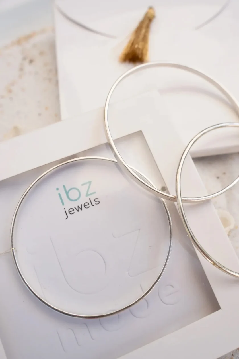 Bangle Bracelet Silver - Imagen 6