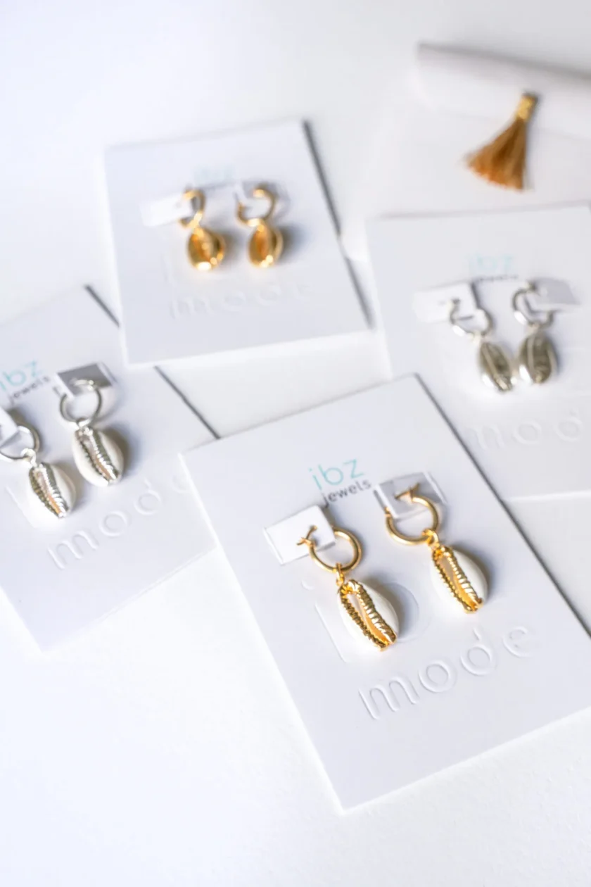 Earring Shiny Shell Silver – Image 6