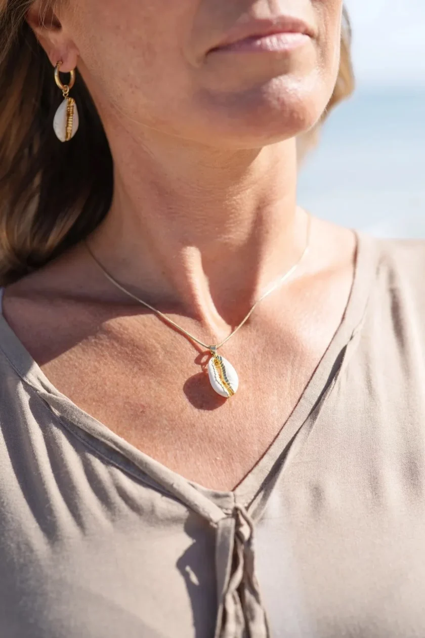 Earring shiny Shell Gold - Afbeelding 8
