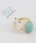 Ring Stone Gold Aqua - Image 2