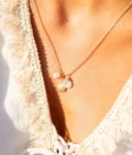 Single Necklace Shell Gold White – Bild 3