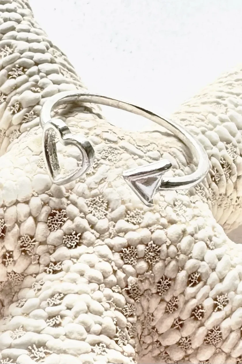 Heart Triangle Ring