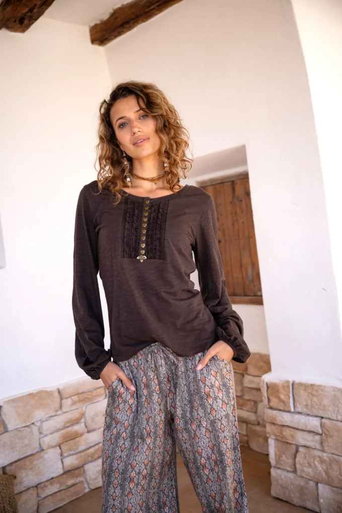 T-Shirt Tarifa Dark Brown